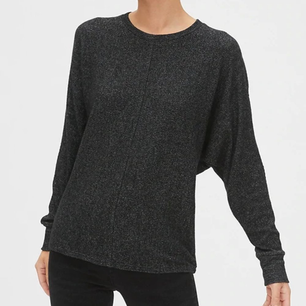 Tall Gap Softspun Ribbed Dolman Sleeve Top M Tall